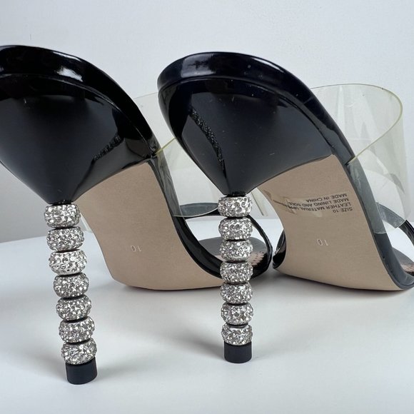 NEW Allegra James Party Stiletto Sandal with Crystal Heel- Size 10 - Picture 6 of 12